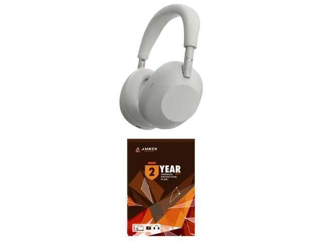 Sony WH-1000XM6 Silver Wireless Noise Cancelling Headphones with AI Call Clarity and Amber Protection
