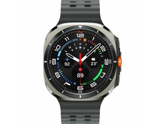 Samsung Galaxy Watch Ultra (2025) 47mm with Medium/Large Marine Band - Titanium Silver