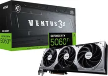 MSI GeForce RTX 5060 Ti VENTUS 3X OC: 8GB GDDR7, 2602 MHz, HDMI 2.1b, 3x DisplayPort 2.1b