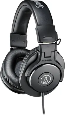 Audio-Technica ATH-M30x Professional Studio Monitor Headphones - Wired, 40 mm Drivers, Black