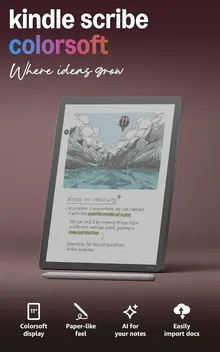 Amazon Kindle Scribe Colorsoft 64GB - 11” Color Display with Premium Pen
