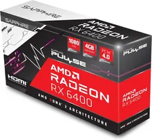 Sapphire PULSE AMD Radeon RX 6400: 4GB GDDR6, PCIe 4.0, Desktop Graphics Card