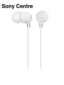 Sony MDR-EX15LP In-Ear Headphones with 9 mm Drivers, White