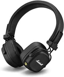 Marshall Major IV Bluetooth Over-Ear Headphones - Black, 80 Hours