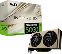 MSI GeForce RTX 5060 INSPIRE 2X OC: 8GB GDDR7, 2535MHz Boost, PCIe 5.0