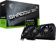 MSI GeForce RTX 5070 SHADOW 3X OC: 12GB GDDR7, PCIe 5.0, HDMI 2.1b, 3x DisplayPort 2.1b