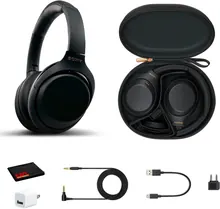 Sony WH-1000XM4 Wireless Noise Canceling Over-Ear Headphones with Mic, Bluetooth 5.0, Black