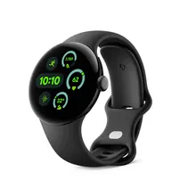 Google Pixel Watch 3 41 mm Black Stainless Steel Case with Black Band
