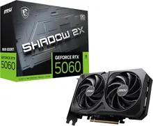 MSI GeForce RTX 5060 SHADOW 2X OC: 8GB GDDR7, Black, PCIe 5.0