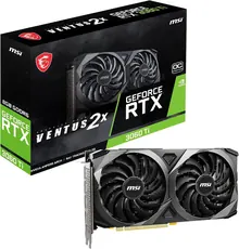 MSI GeForce RTX 3060 Ti VENTUS 2X OC: 8GB GDDR6, 256-bit, 1695 MHz