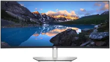 Dell U3824DW: 37.5-inch WQHD+ Curved IPS Black Monitor, USB-C 90W, Silver