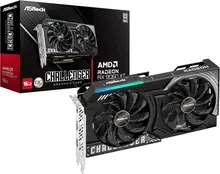 ASRock Radeon RX 9060 XT Challenger OC: 16GB GDDR6, PCIe 5.0, Dual-Fan 0dB Cooling