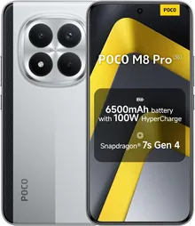 XIAOMI Poco M8 PRO 5G Ai - 256GB + 8GB - 50MP Dual Camera - Silver