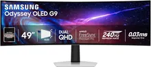 Samsung G93SC: 49-inch QD-OLED, 5120 x 1440, 240Hz, Curved Silver Monitor