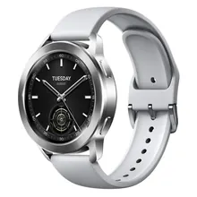 Xiaomi Watch S3 1.43-inch AMOLED Smartwatch, 47 mm, Silver
