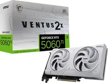 MSI GeForce RTX 5060 Ti VENTUS 2X OC WHITE: 8GB GDDR7, White, SFF-Ready