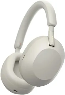Sony WH-1000XM5 Noise Canceling Wireless Headphones, 30-Hour Battery, Silver
