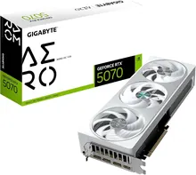 Gigabyte GeForce RTX 5070 AERO OC: 12GB GDDR7, 192-bit, PCIe 5.0, Silver