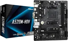 ASRock A520M-HDV: Micro ATX, AMD A520, AM4, DDR4 4733+ (OC)