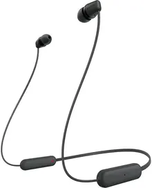 Sony WI-C100 Wireless In-Ear Bluetooth Headphones, Black, 25-Hour Battery, IPX4