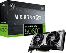 MSI GeForce RTX 5060 Ti VENTUS 2X OC PLUS: 16GB GDDR7, HDMI 2.1b, 3x DisplayPort 2.1b