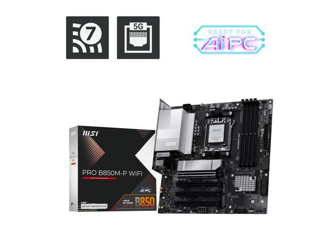 MSI PRO B850M-P WIFI: AMD B850, Micro ATX, DDR5, Wi-Fi