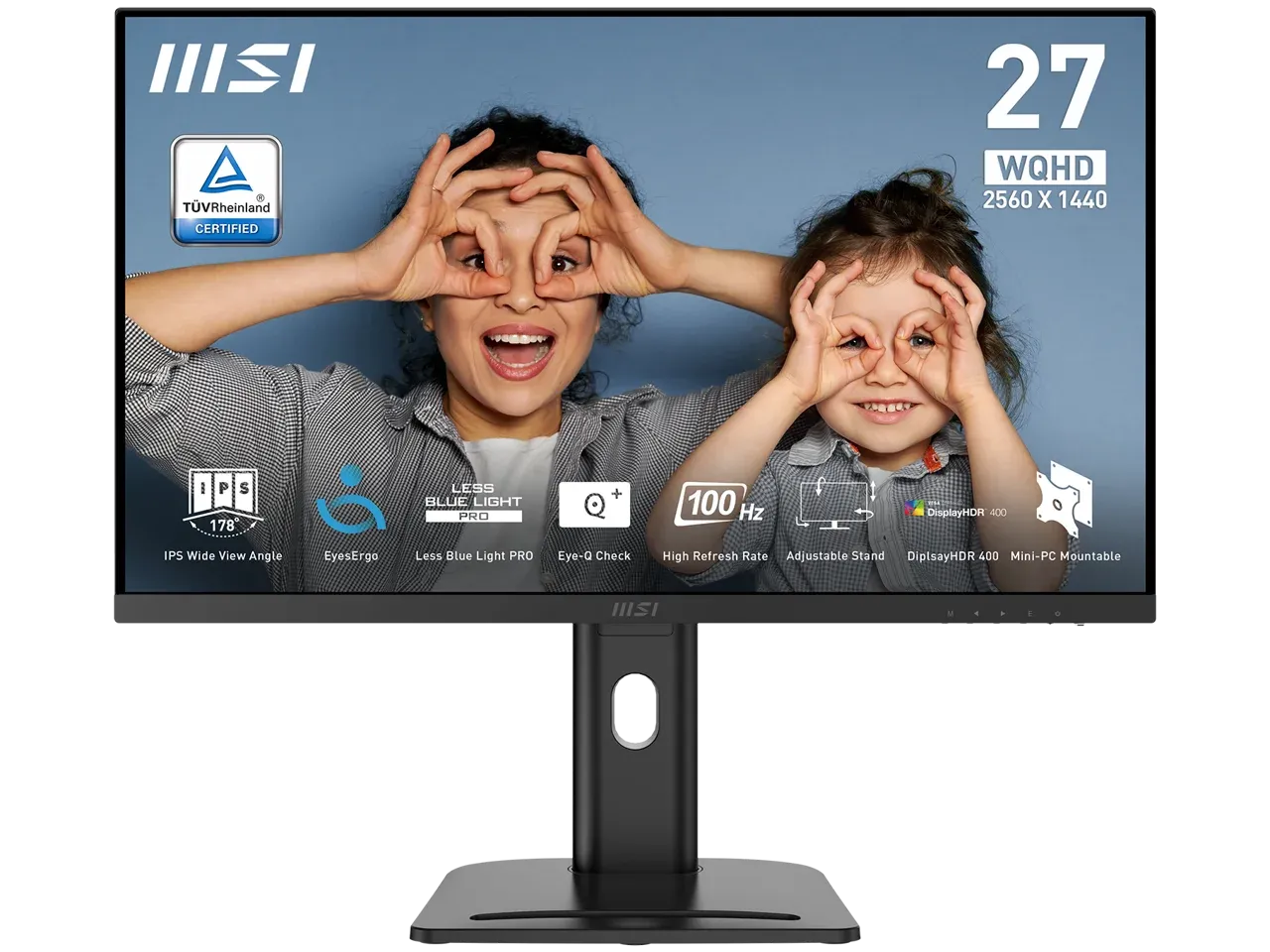 MSI PRO MP273QP: 27-inch, QHD 2560 x 1440, 100Hz, Black