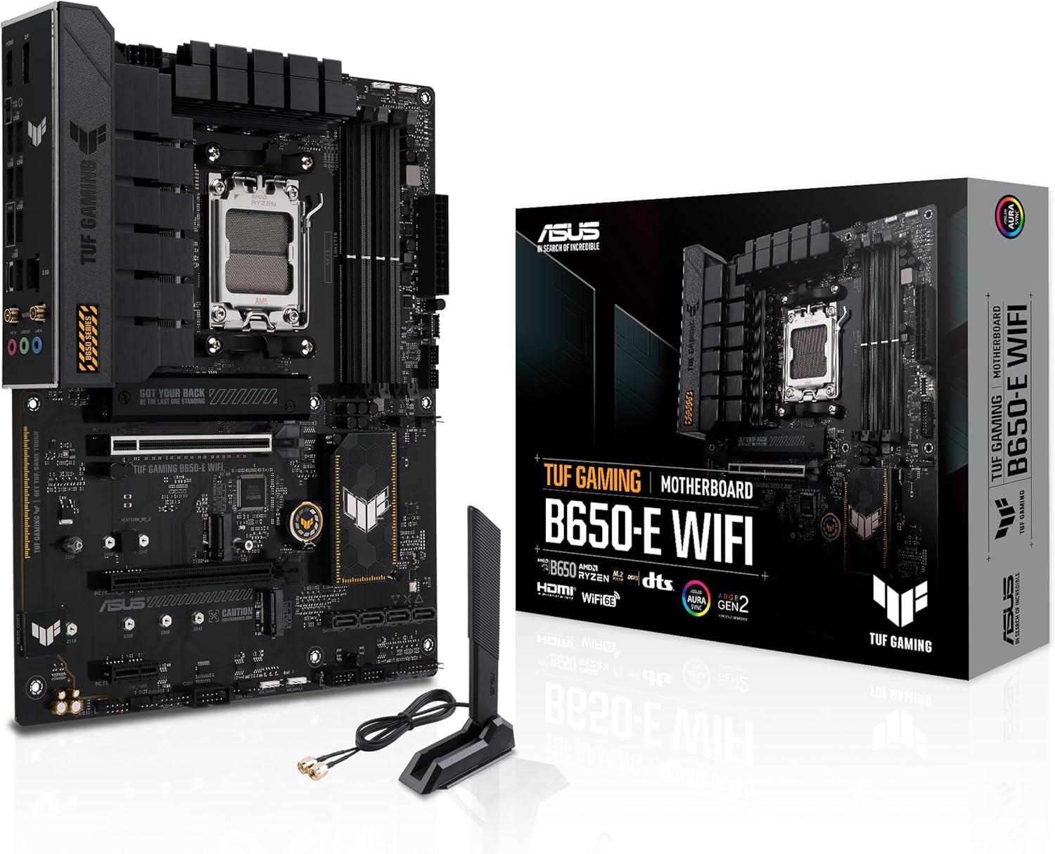 ASUS TUF Gaming B650-E WIFI: AMD B650, AM5, DDR5, Wi-Fi 6E, ATX