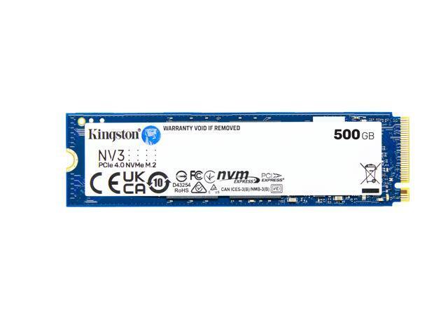 Kingston NV3: 500GB, M.2 2280, PCIe 4.0 x4 NVMe SSD