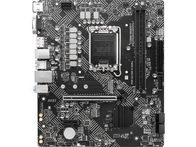 MSI PRO H610M-G DDR4: LGA 1700, Micro ATX, DDR4, Intel H610