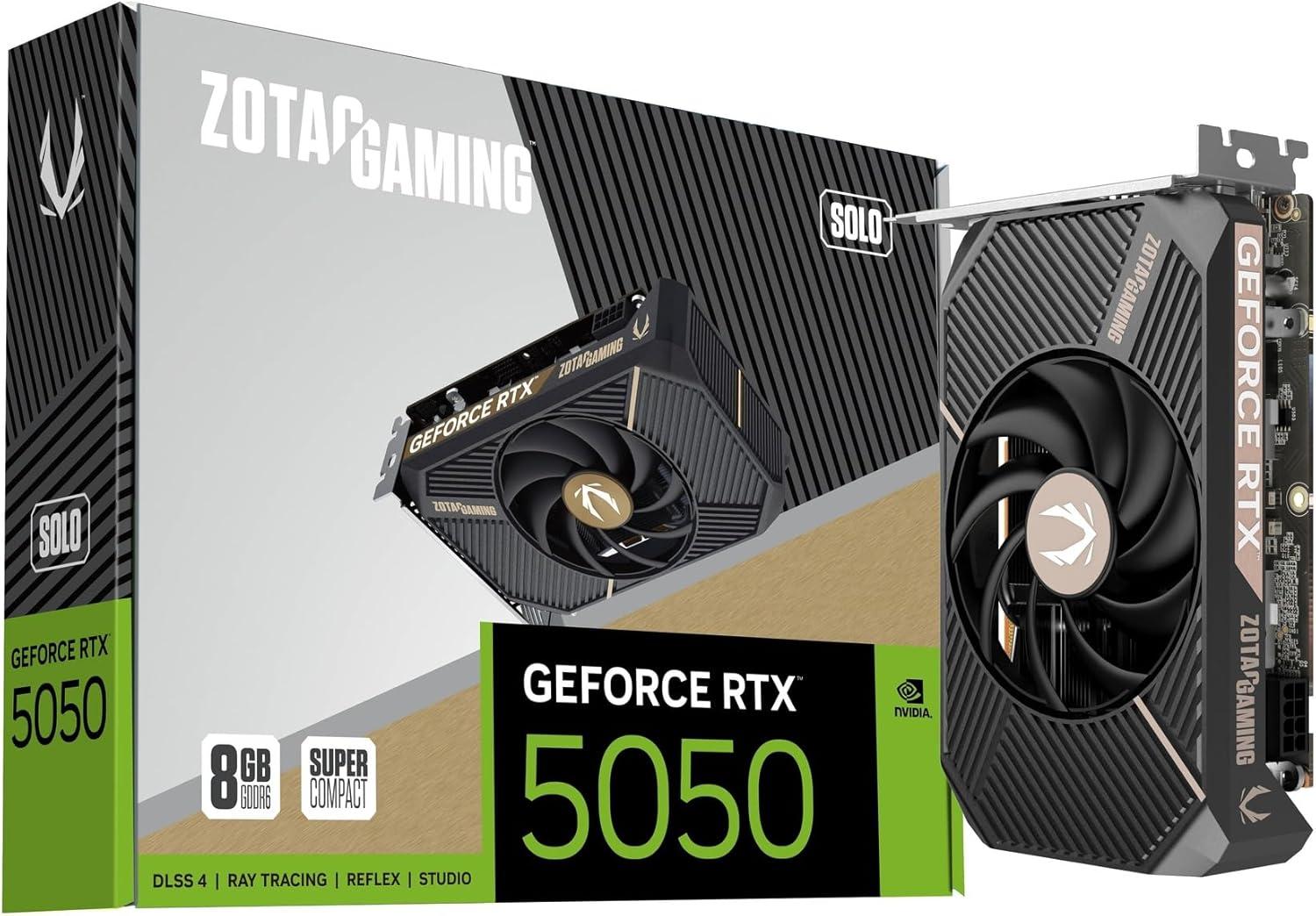 Zotac GeForce RTX 5050 SOLO: 8GB, NVIDIA GeForce RTX 5050