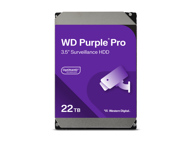 Western Digital WD Purple Pro WD221PURP: 22TB, 7200 RPM, 3.5-inch SATA HDD
