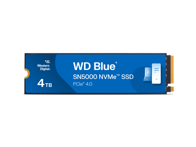 Western Digital WD Blue SN5000: 4TB, PCIe Gen 4.0, M.2 2280 NVMe SSD