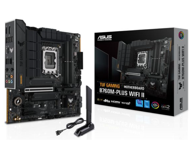 ASUS TUF Gaming B760M-PLUS WIFI II: Micro ATX, LGA 1700, DDR5, WiFi 6E