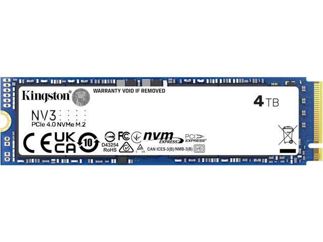 Kingston NV3: 4TB, M.2 2280, PCIe 4.0 x4 NVMe SSD