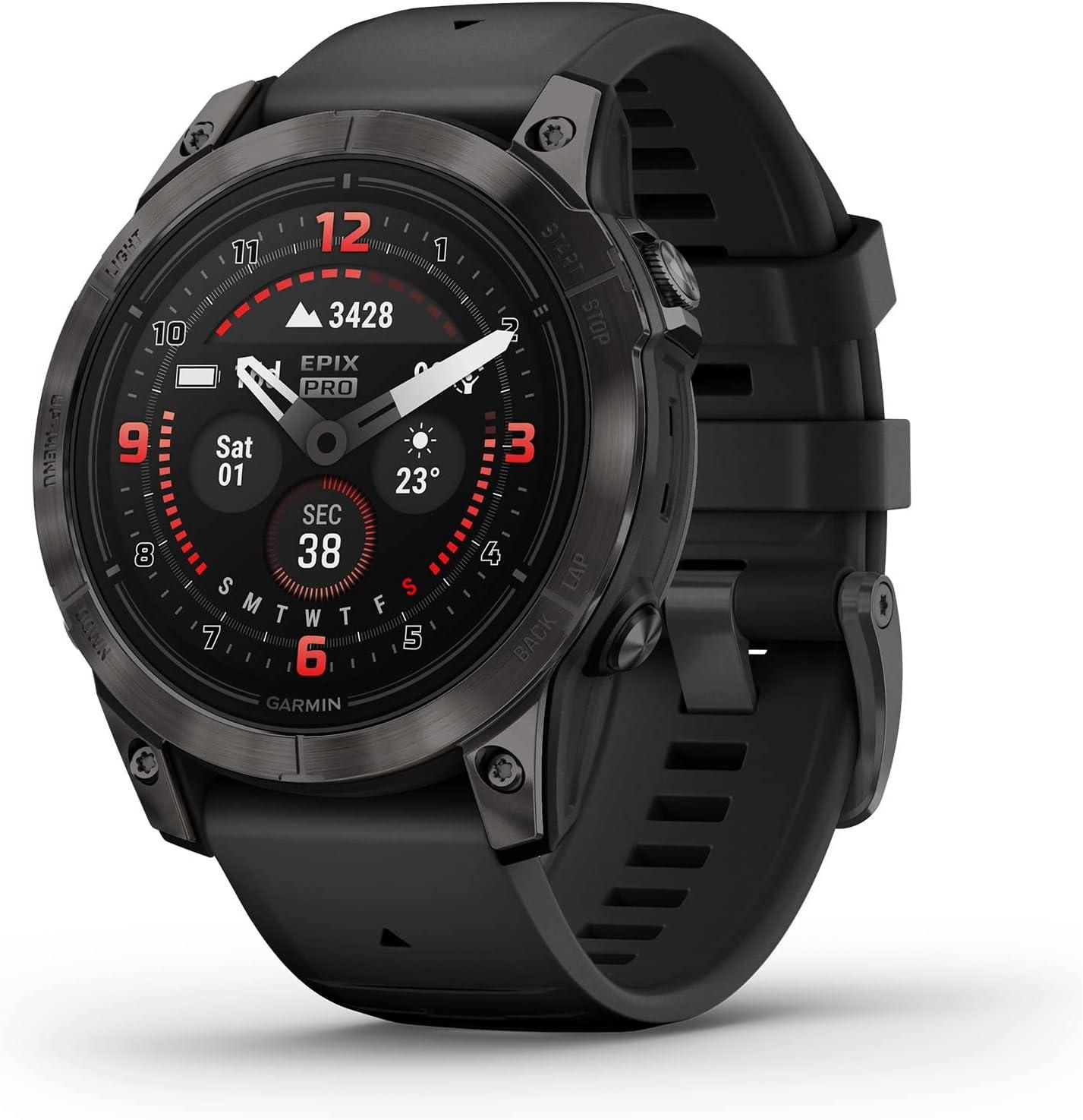 Garmin epix Pro (Gen 2) Sapphire Edition, 47mm, AMOLED Display, Sapphire Lens, Titanium Bezel