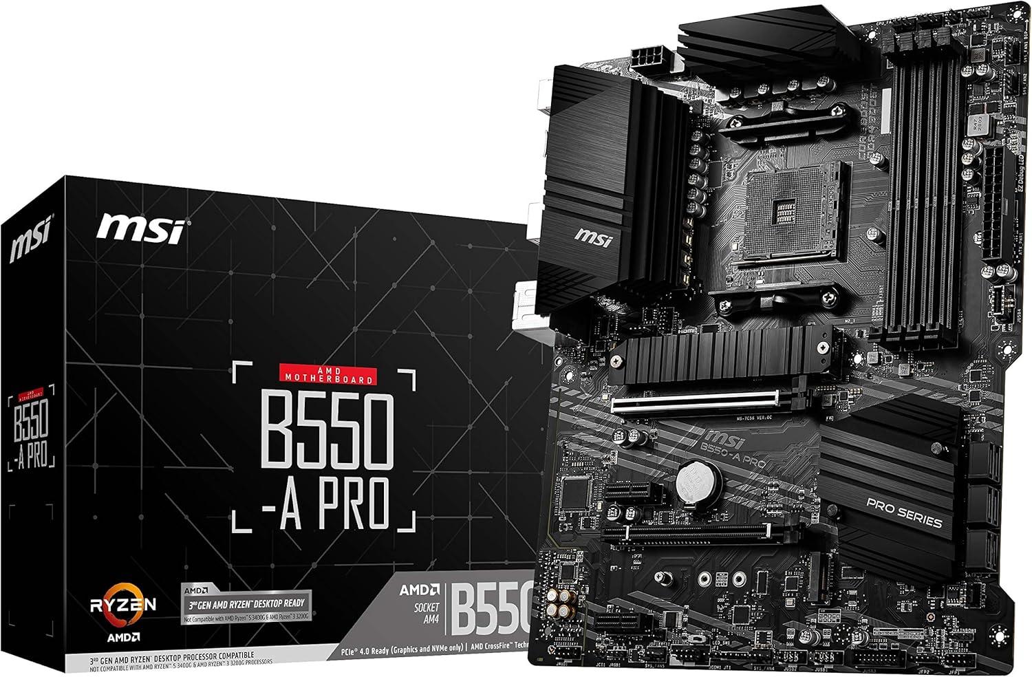 MSI B550-A PRO: ATX, AMD B550, DDR4, 2x M.2