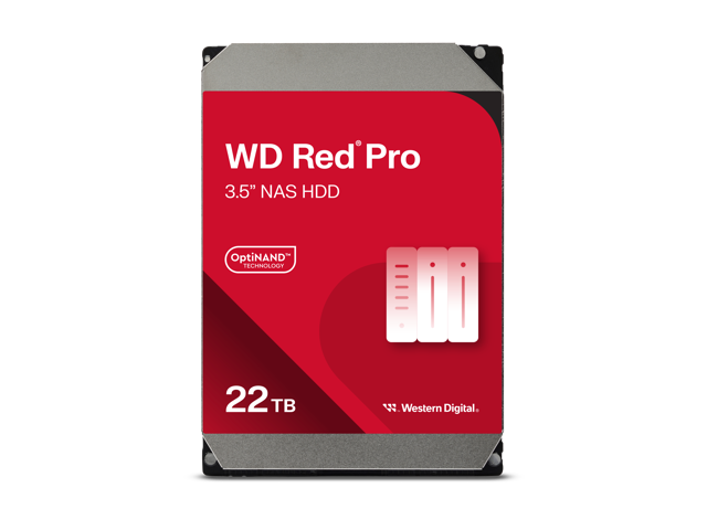Western Digital WD Red Pro WD221KFGX: 22TB, 7200 RPM, SATA 6 Gb/s, 3.5-inch HDD