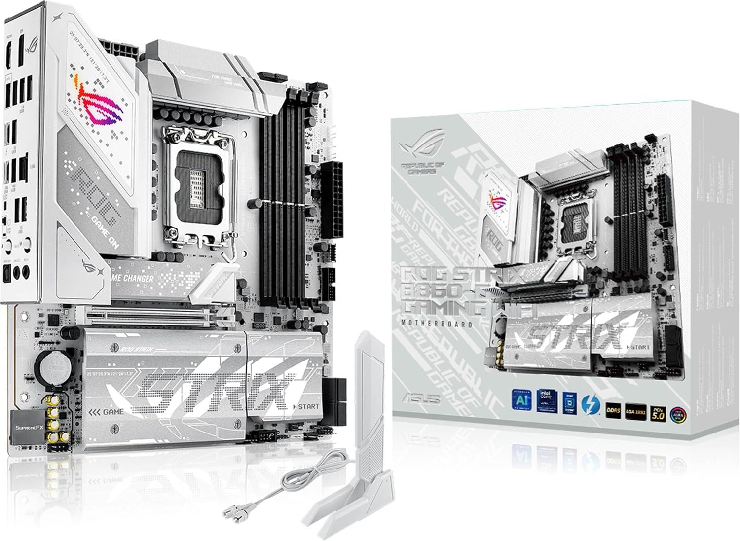ASUS ROG STRIX B860-G GAMING WIFI: Intel B860, LGA 1851, Micro ATX, Wi-Fi