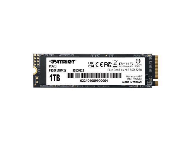 Patriot P320: 1TB, M.2 2280, PCI-Express 3.0 x4 SSD