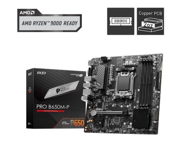 MSI PRO B650M-P: Micro ATX, DDR5, PCIe Gen4, 2.5G LAN