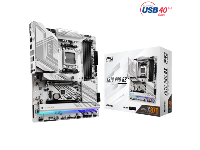 ASRock X870 Pro RS: ATX, DDR5, PCIe 5.0, USB4 Motherboard