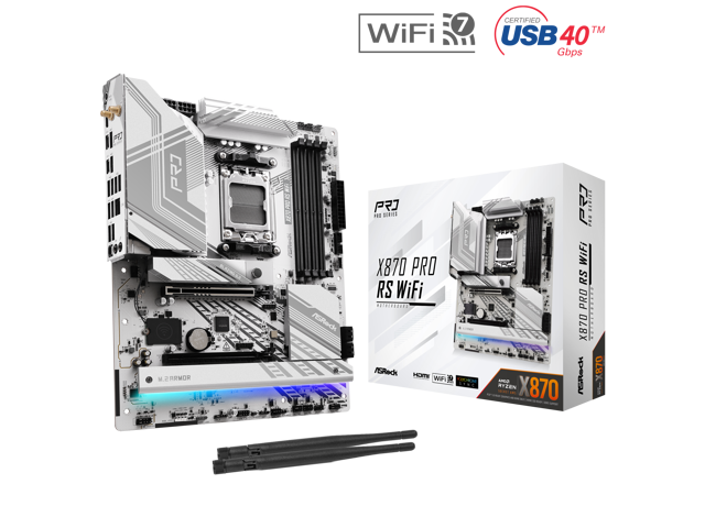 ASRock X870 PRO RS WiFi: ATX, AM5, DDR5, Wi-Fi 7 Motherboard