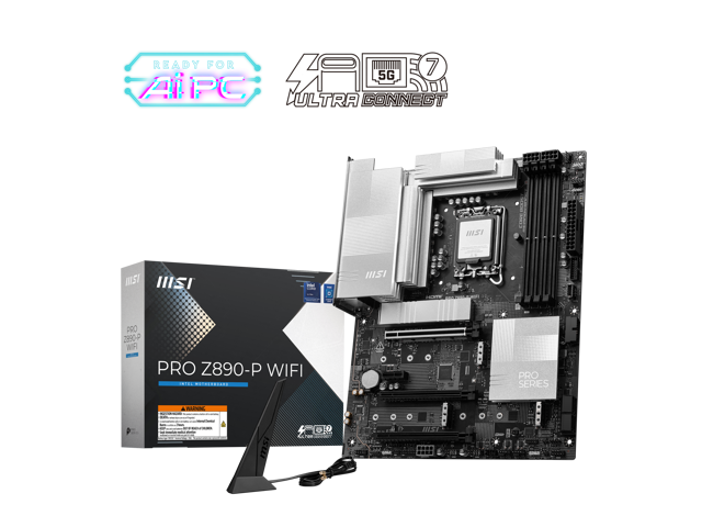 MSI PRO Z890-P WIFI: ATX, LGA 1851, Wi-Fi 7, 5G LAN