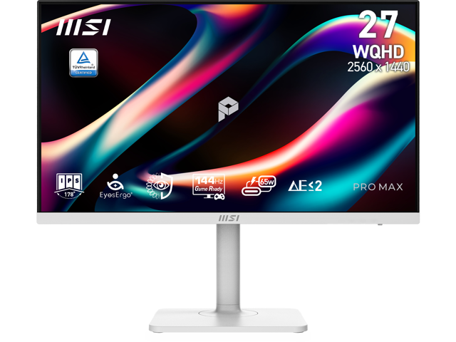 MSI E14: 27-inch WQHD, 144Hz, White