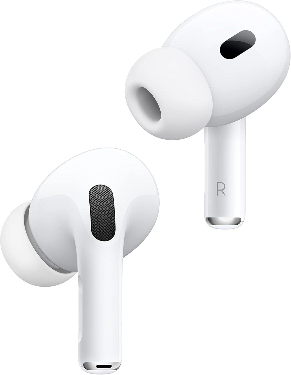 Apple AirPods Pro 2 Wireless Earbuds with H2 Chip, ANC, Hearing Features, and USB-C Case