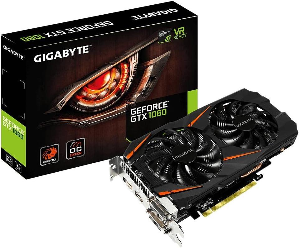 Gigabyte GeForce GTX 1060 WINDFORCE OC: 3GB GDDR5, ATX, 8K 60Hz