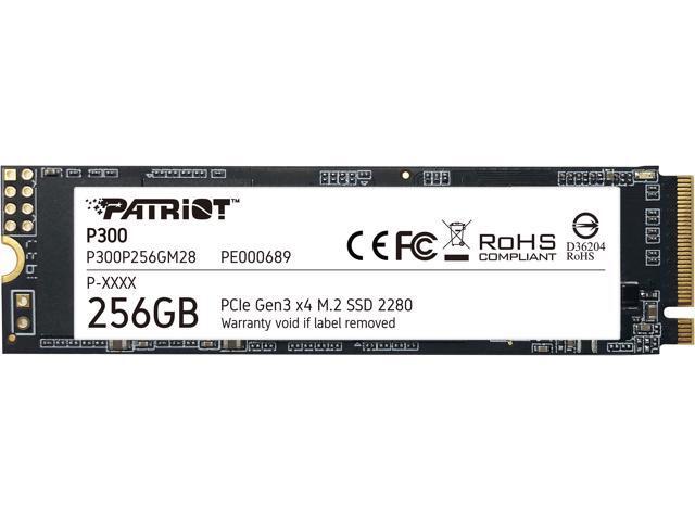 Patriot P300: 256GB, M.2 2280, PCIe Gen3 x4 NVMe SSD